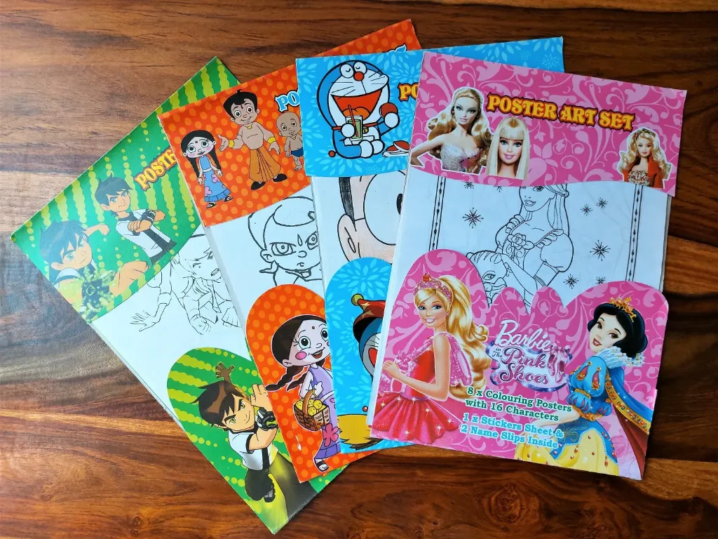 8 pcs poster art set