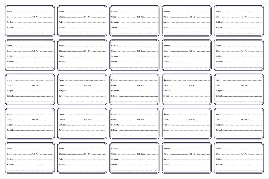 name slip pack of 16