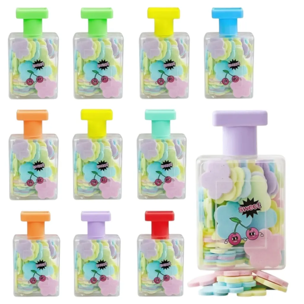Mini Paper Soap Sheets in Small Bottle