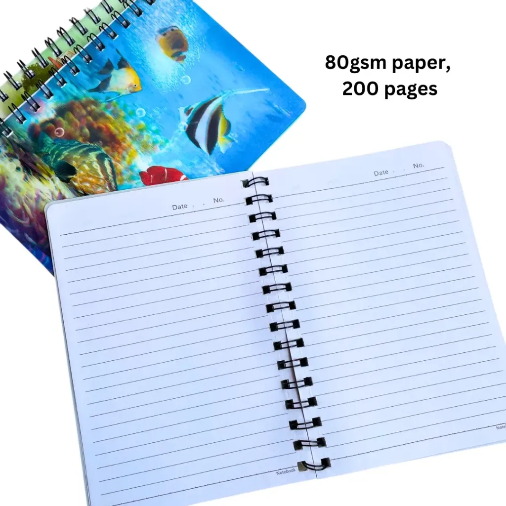 a5 3d spiral notebook