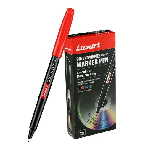 luxor red ohp marker fine tip