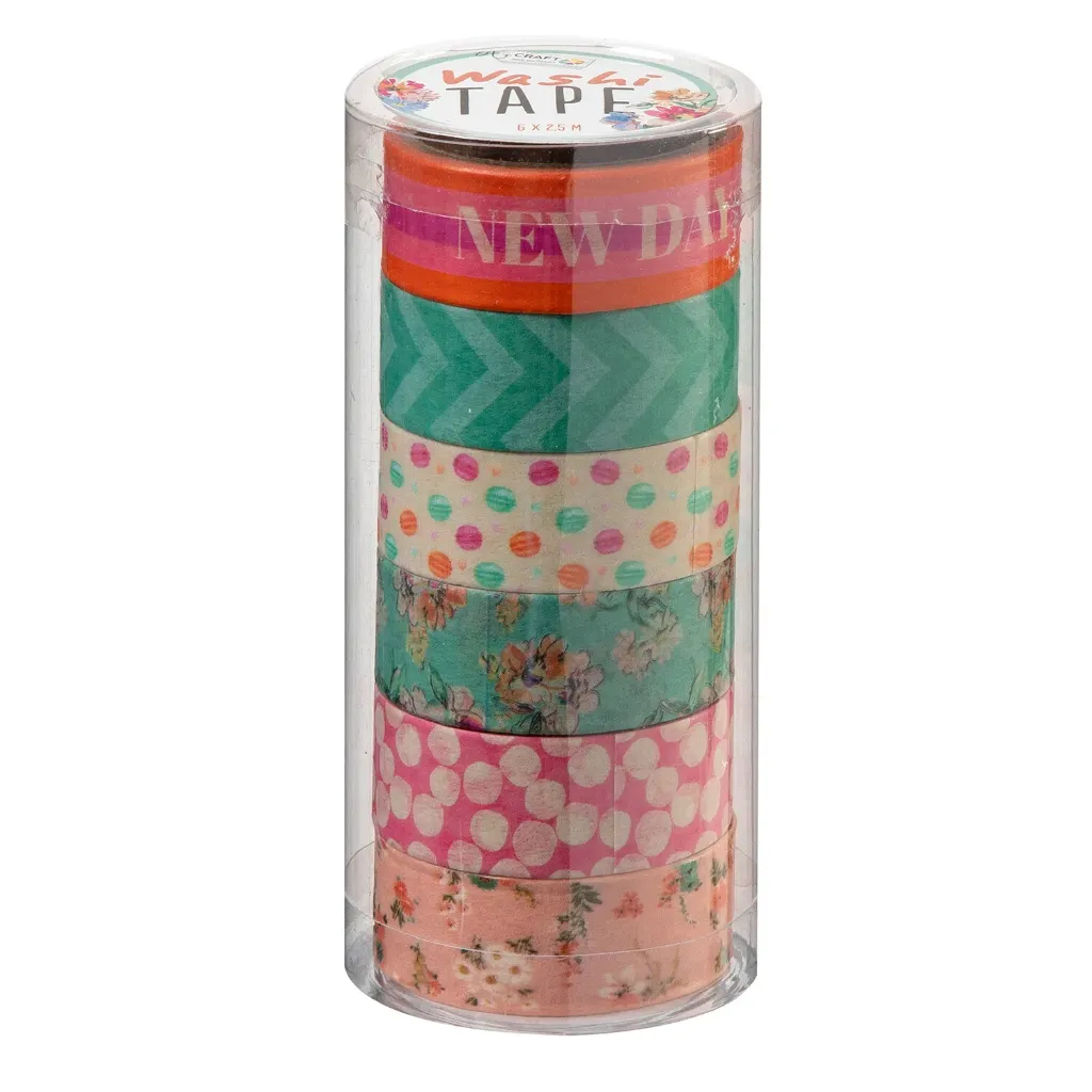 6 pcs washi tapes