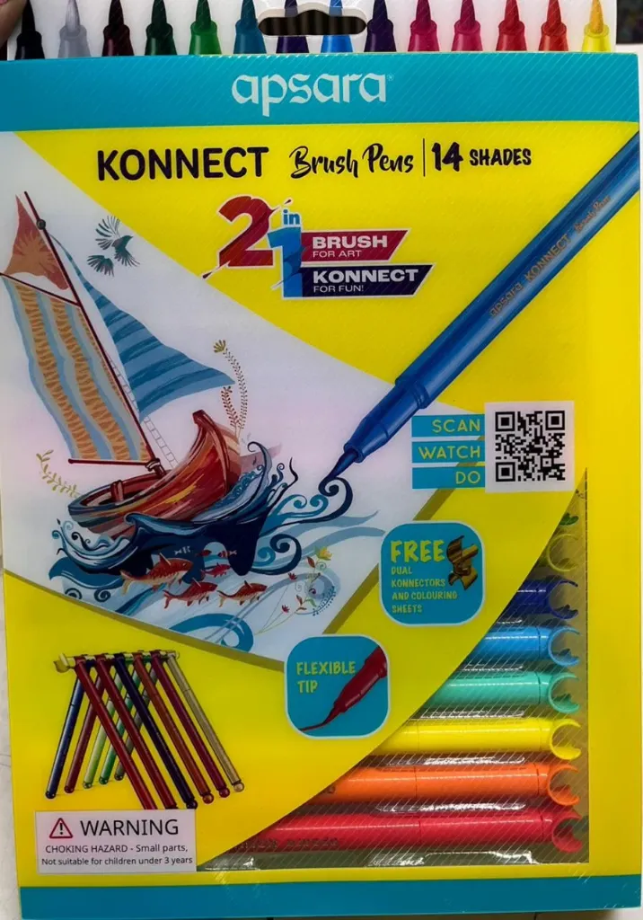 Apsara Connect 2 in 1 Brush Pen Mrp 200
