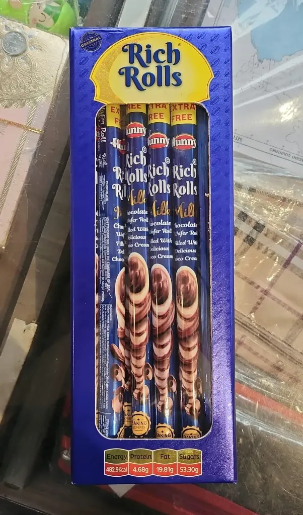 Hunny Rich Rolls Chocolate Wafers