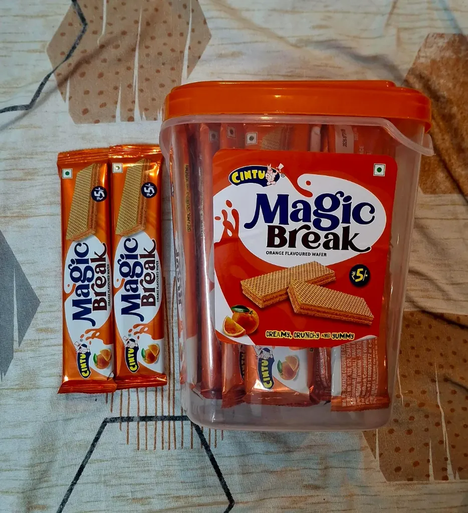 Chintu Magic Break Orange Wafer Mrp 5
